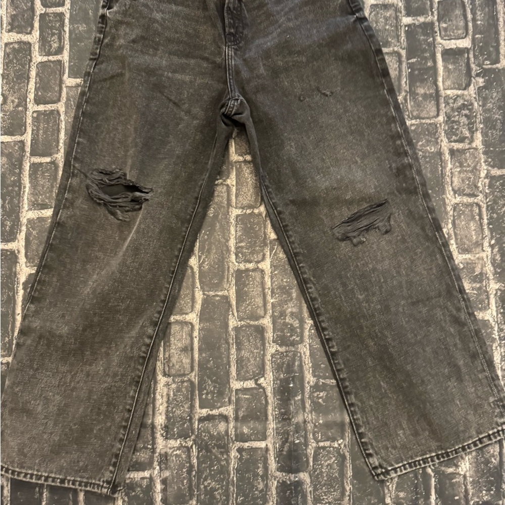 Express Women's Black Cropped Jeans